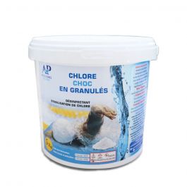 Chlore choc Granulés 5 KG - Accessoires piscines