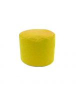 Pouffy Pouf Rond 40*40 cm -  Jaune - Garantie 1 an