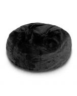 Pouffy Pouf Touareg - 100*70 cm - Fourrure court Noir