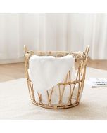 Panier a linge en Rotin naturel - Rotin azzouzine - D 40 cm H 50cm