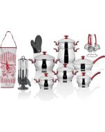 BONERA Batterie de Cuisine Monza (25Pcs) Inox