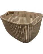 Panier à linge -tresse- Grège