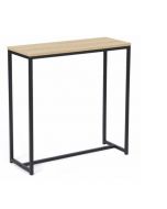 Console - bois mdf et Acier noir - L - l - H(80x30x80)cm