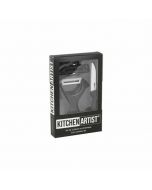 Set de 2 pièces éplucheur et mini couteau en céramique - noir - Kitchen Artist