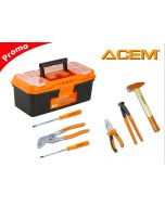 Pack outils à main noir & orange - ACEM