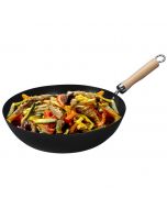 Wok 30 cm manche en bois - 30130 - FACKELMANN