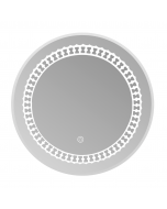 Miroir de Salle de Bain LED et Tactile - Rond - Diamètre 69 Cm