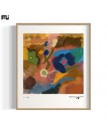 Naïveté Tableau Mural Cadre Naturel 48x55 cm By Mary.j.