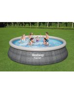 Piscine hors sol Fast Set ronde D 457 x 107 cm + pompe de filtration + échelle