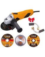 Pack HOTECHE: meuleuse P800401 125 mm 850 W + 3 disques tronçonnage acier/inox/bois