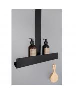 Étagère pour paroi de douche Alto - Alt-ED3 - Aluminium - Noir 