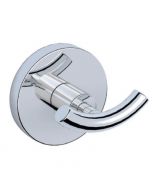 Porte peignoir de bain double chrome brillant - JAQUAR