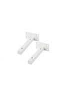 Supports d’étagère Mural - ACIER - Blanc - L/P (6/25)cm