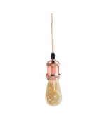 Suspension à Douille E27 - Bronze - avec lampe vintage