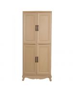 SOFPINCE - Armoire en plastique 4 portes taupe