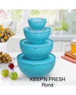 Lot de 4 keep'n fresh rond - bleu