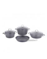 Batterie De Cuisine - Granite - 7Piéces - A2892 Nea - Gris - Korkmaz