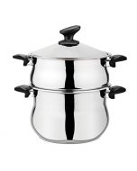 Couscoussier 20Cm 5+3Litres Inox - 3 Pieces - BONERA