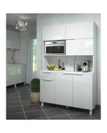 Buffet de cuisine sara 115*197*44 blanc