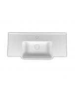 Plan Vasque avec cuve rectangulaire 910 x 410 x 125mm Blanc - SPACE Solid Surfaces