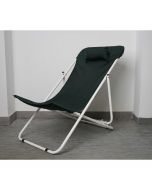 chaise longue METATUB DSC04894 - Acier époxy - Gris