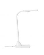 Lampe de bureau LED brillante Joscha blanc 5W 4000K blanc neutre avec interrupteur tactile