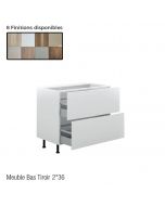 Meuble bas tiroir 2x36 CM - BRICO KITCHEN
