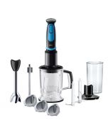 Mixeur plongeant - BRAUN MQ5264 BKBL - 1000W Bol hachoir 1,25L + Pile à glace - Verre Gradué 0,6L