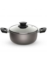 Faitout avec couvercle VOLCANO W20218F - Ø18 série - 6 couches - Gris