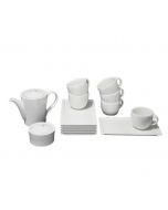 PACK02 - Service à Thé/Café - 16 pièces - Blanc Porcelaine - Rak Porcelain