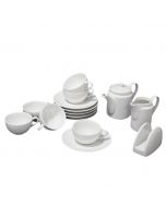 PACK03 - Service à café pour 06 Personnes - 16 Pièces Blanc - Rak Porcelain