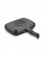Poêle Grill Granite Double Face - Duplo 34x25 cm - Korkmaz A1469-1 - Noir