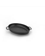 Poêle à Griller Gusto Oval - 35x25Cm - Noir - A1374 - Korkmaz