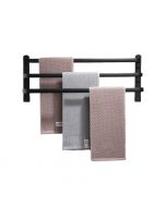 Porte Serviette Mural 60x14.5CM-100%Aluminium -Noir