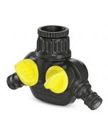 Prise de robinet 2 Voies 2.645-199.0 Noir et jaune - KARCHER