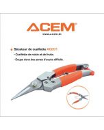 Sécateur de jardin AC201 orange 280770201 - ACEM