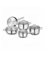 Set 9 Pièces - Perla - A1609 - Inox - 18/10 - induction - Korkmaz