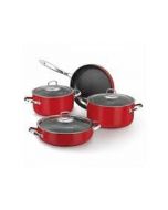 Set de 7 pièces Zeta Plus Céramique - Rouge (A1875) - Korkmaz