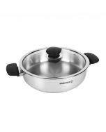 Shallow Pan Inox - KAPPA - 24cm - REA1690-1 - Gris - Korkmaz
