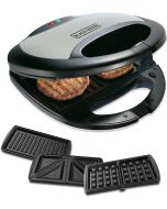 Machine à sandwich grill et gaufrier 750W - Black&Decker TS2090-B5