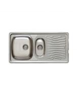 Évier Cuisine Inox 105x50 - 1 + 1/2 Cuve + Égouttoir - Inarel