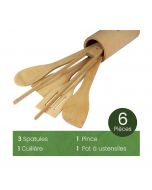 Ustensile de cuisine COOKART - Bambou - 6 piéces