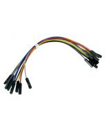 Jeu de câbles de raccordement - 1 broche femelle/femelle 5.9" (15 cm) - 10 pcs WJW012 - VELLEMAN
