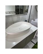 Vasque Ovale 580 x 370 x 135 Blanc - SPACE Solid Surfaces