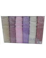 Lot de 6 serviettes - 140 x 70 - Durul