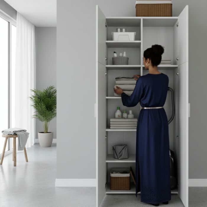 Armoire Multifonction - MDF Stratifié – 70×180×40 cm