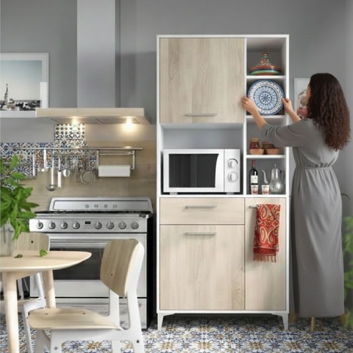 Buffet de Cuisine - MDF Stratifié - 80×178×40 cm