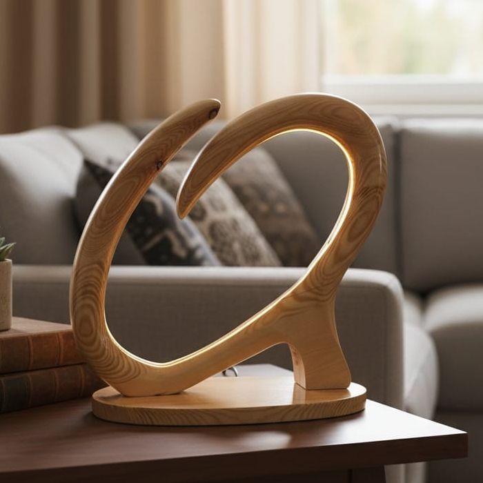 Lampadaire L'Infini – 12V – Bois Noble Massif