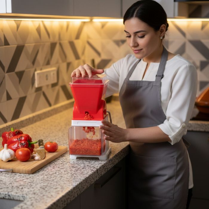 Moulin à Légumes – Plastique – Rouge