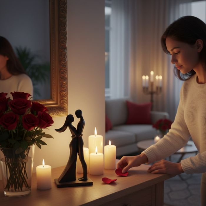 Statuette Saint Adorable - Plastique - Noir